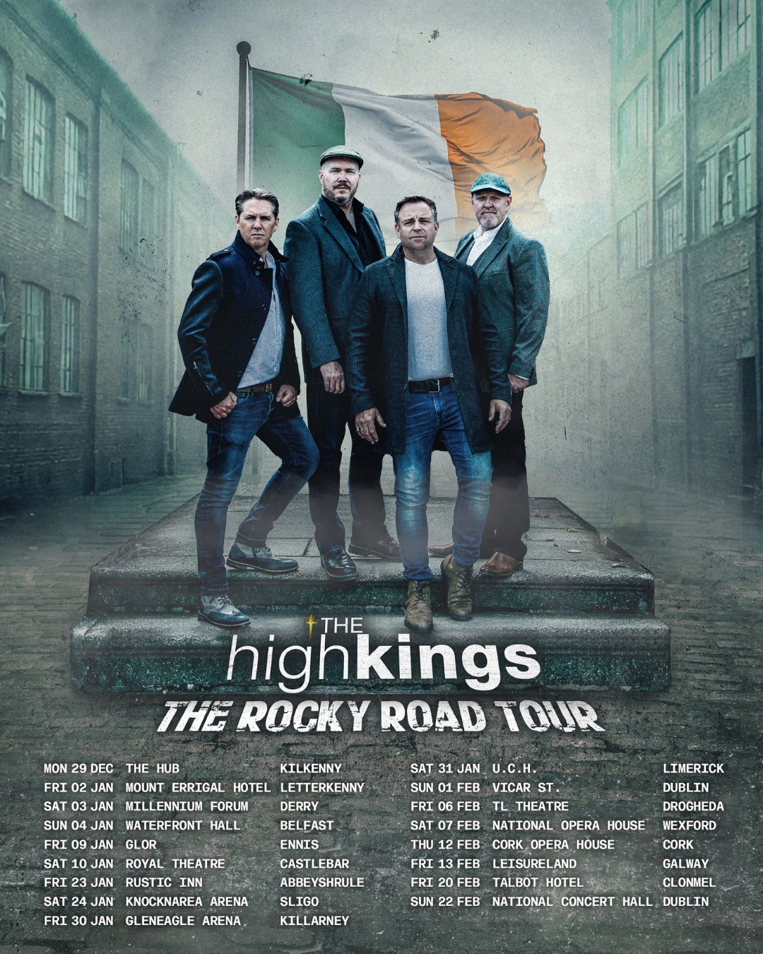 The High Kings The Rocky Road Tour Poster 2025-2026