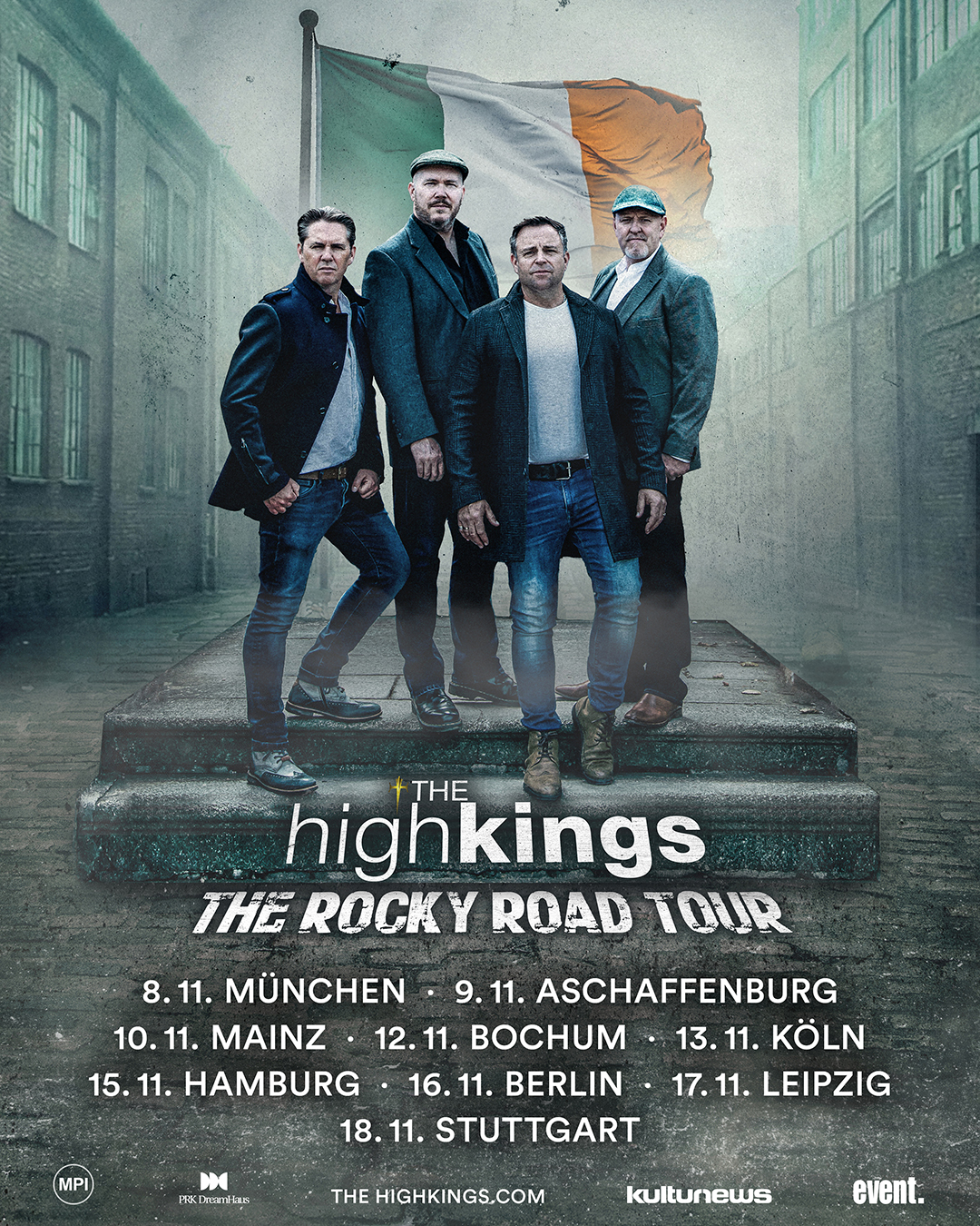 The High Kings The Rocky Road Tour Poster 2025-2026